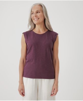 Women's Organic Cotton Featherweight Slub Muscle Tee