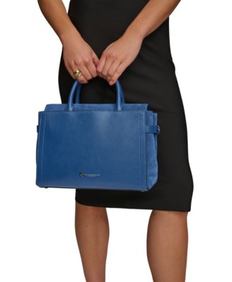 Roslyn Top Handle Suede Satchel 