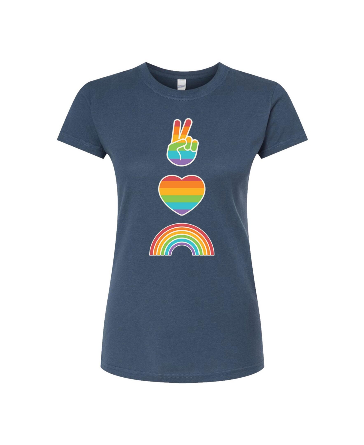 Trendy Juniors Love Pride Graphic Tee - Blue