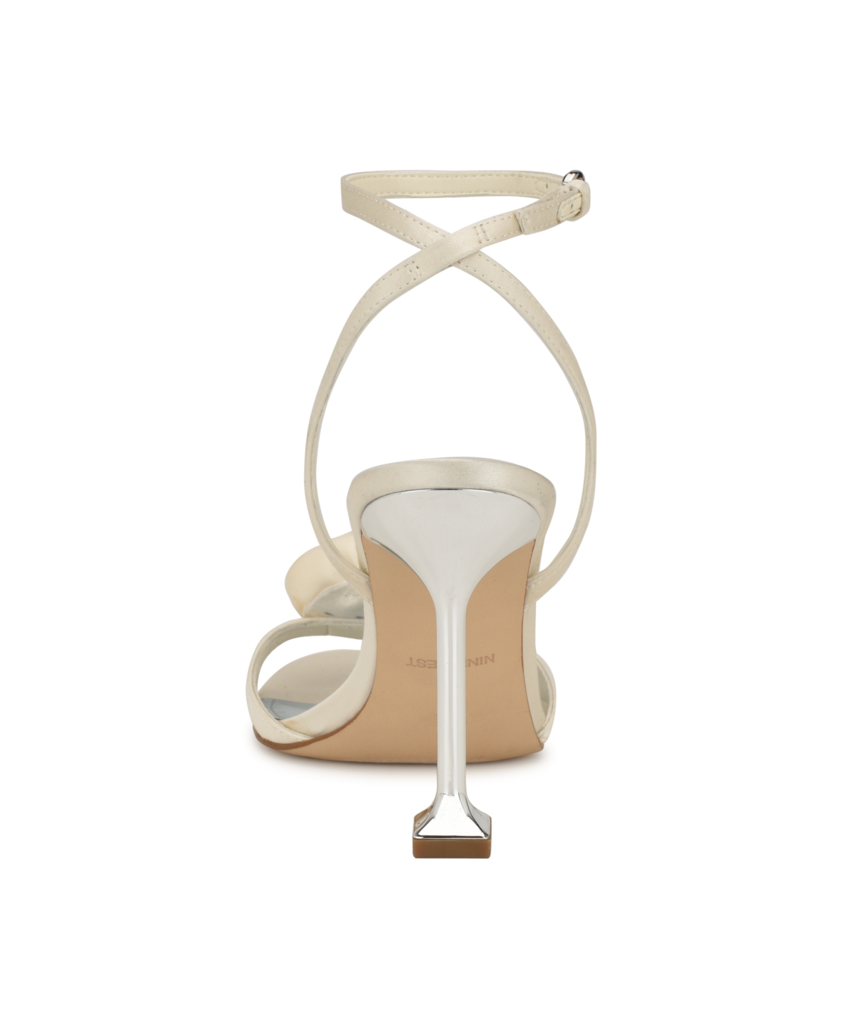 Nine West Women's Neve Bridal Almond Toe Ankle Dress Sandals