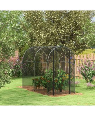 4' x 8' Plant Protection Tent Crop Cage with Door,