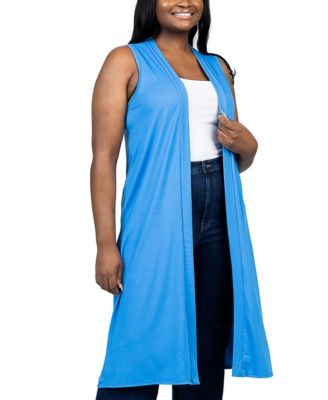 Plus Size Asymmetric Open Front Cardigan Sweater