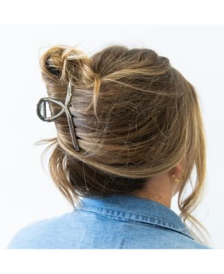 Women s Looped Claw Clip - Silver