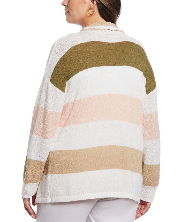 Cardigan Rafaella Ivoire Avec Broderies/Embellissements - Taille L - 60% Coton - Neuf Avec Étiquette