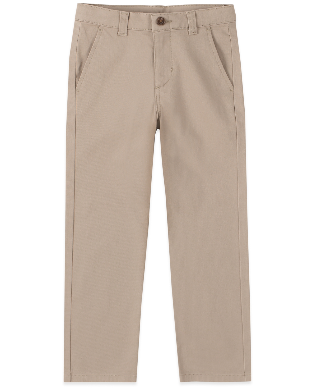 NAUTICA LITTLE BOYS UNIFORM STRETCH TWILL PANT WITH REINFORCED KNEES 