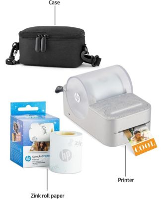Sprocket Panorama Portable Label Printer & Photo Printer Starter Bundle