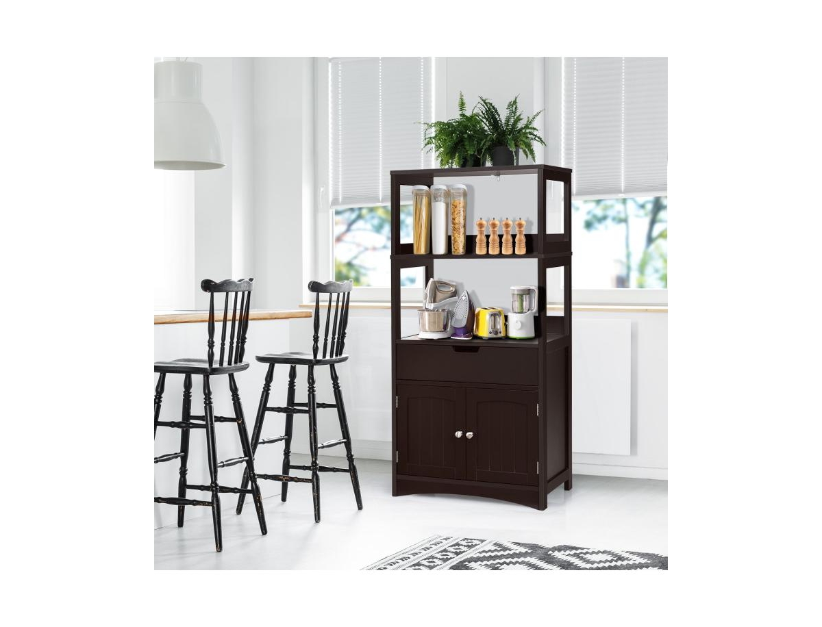 Slickblue Bathroom Storage Cabinet with Drawer and Shelf Floor Cabinet