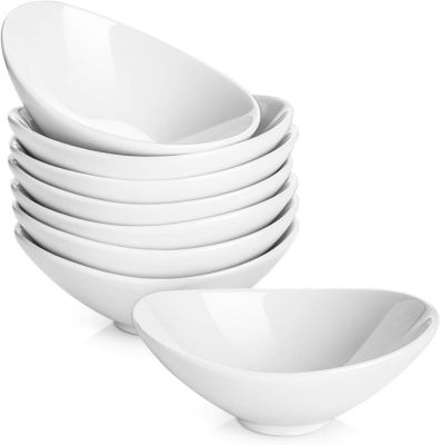 8.5 inch Large Salad Bowls, Wide Shallow Bowls Plates, Porcelain Pasta Serving Bowls, Soup Bowls Set of 6, For Family and Individual Daily Use