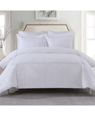 Adeline 100% Cotton Percale Embroidered 3-Pc. Duvet Cover Set, King/CalKing