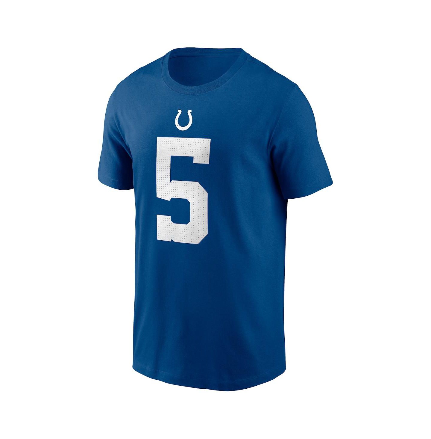 Мужская футболка Nike Anthony Richardson Royal Indianapolis Colts 2023 NFL Draft First Round Pick Player Name & Number — фото 3
