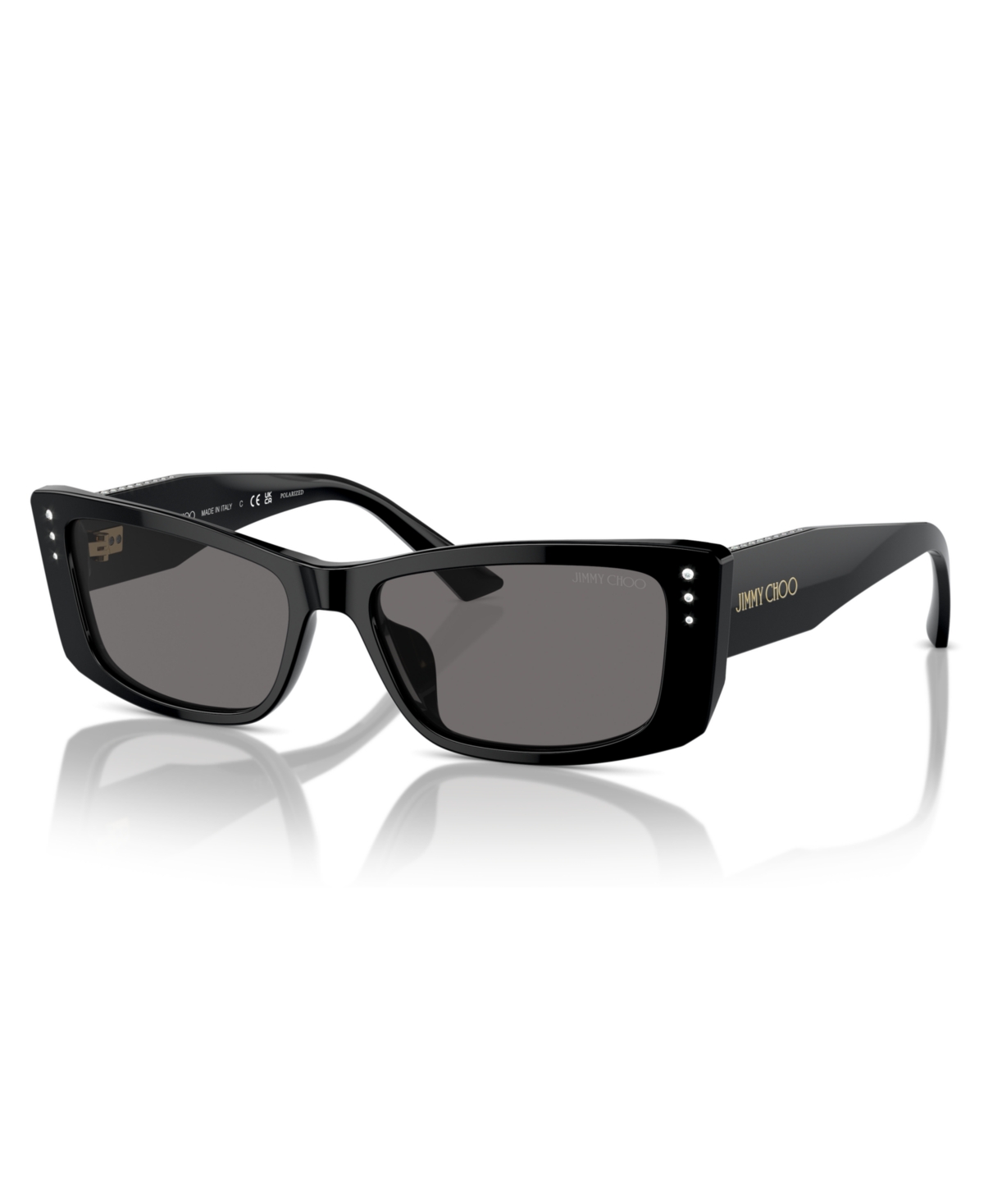 Jimmy Choo Women's Polarized Sunglasses, Jc5002bu In Black