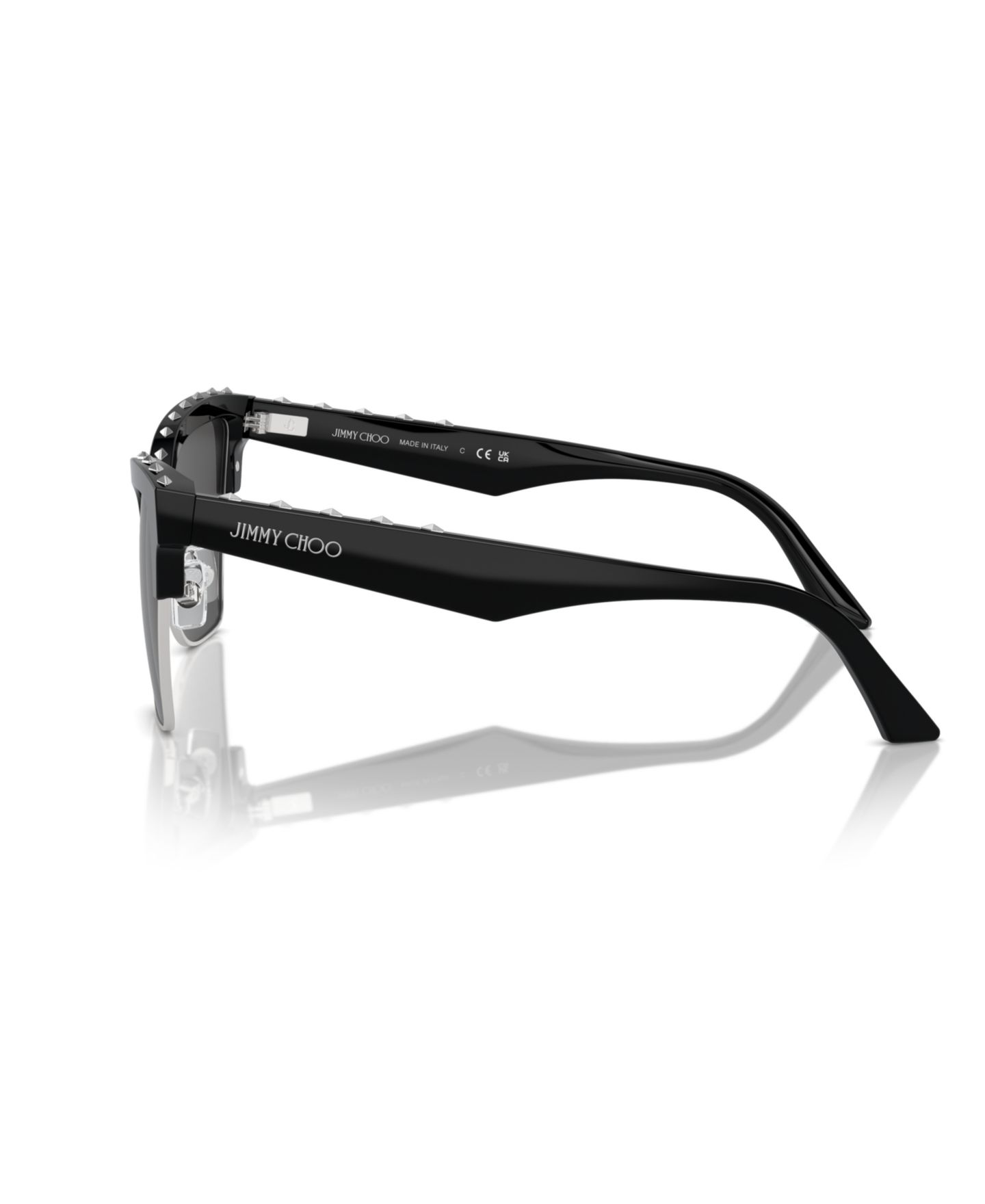 Женские солнцезащитные очки Jimmy Choo Sunglasses, JC5014, цвет: Тёмный коричневый — фото 8