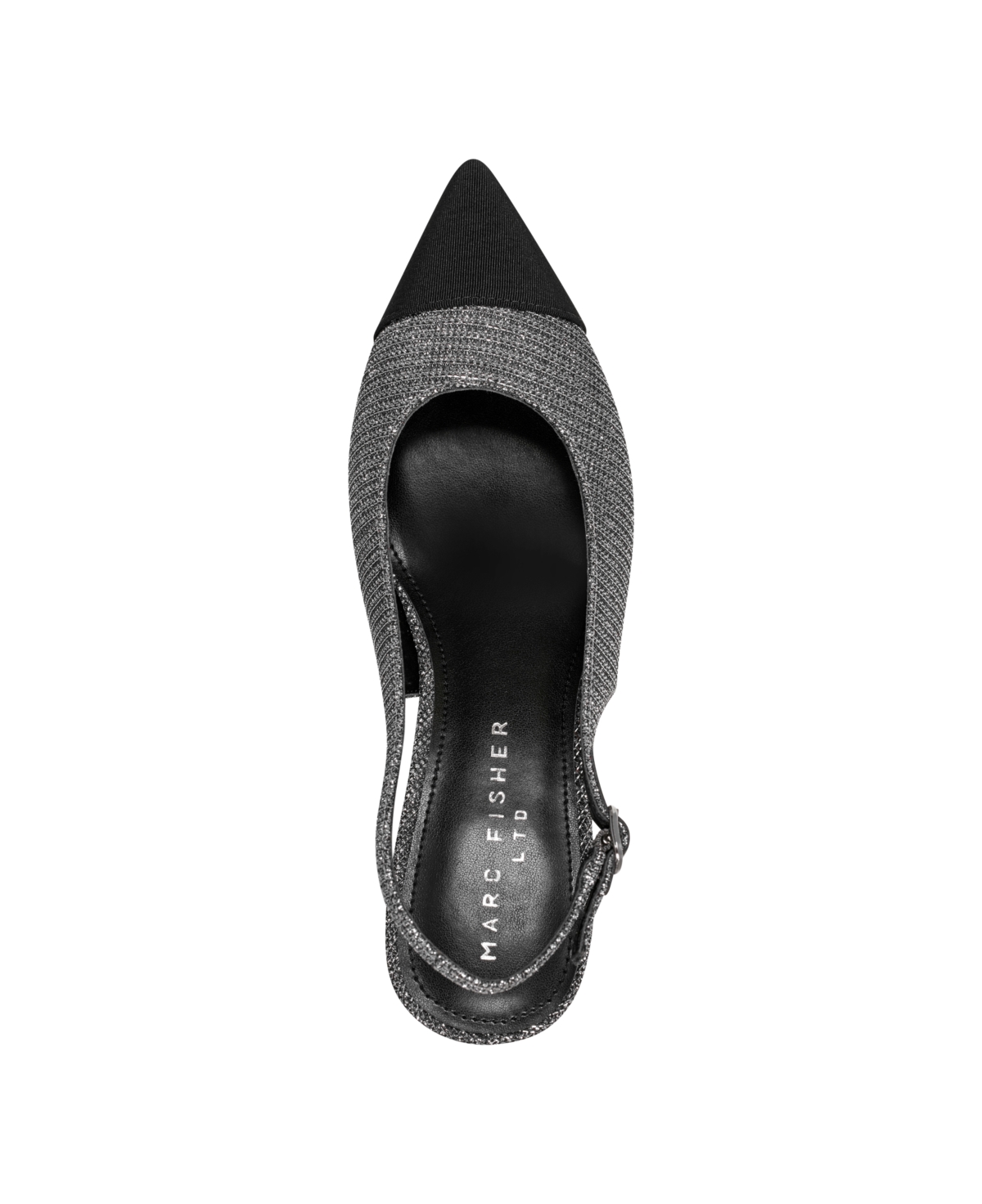 Marc Fisher Women's Blakeley Pointy Toe Dress Slingback Pumps In Silver,black