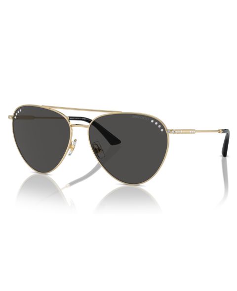 Женские солнцезащитные очки Jimmy Choo Sunglasses JC4002B, цвет: Тёмный серый