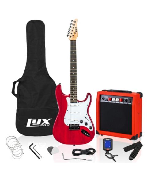 Детские игрушки Lyxpro CS Series 39-Inch Starter Electric Guitar Kit with 20W Amplifier, Ages 14+