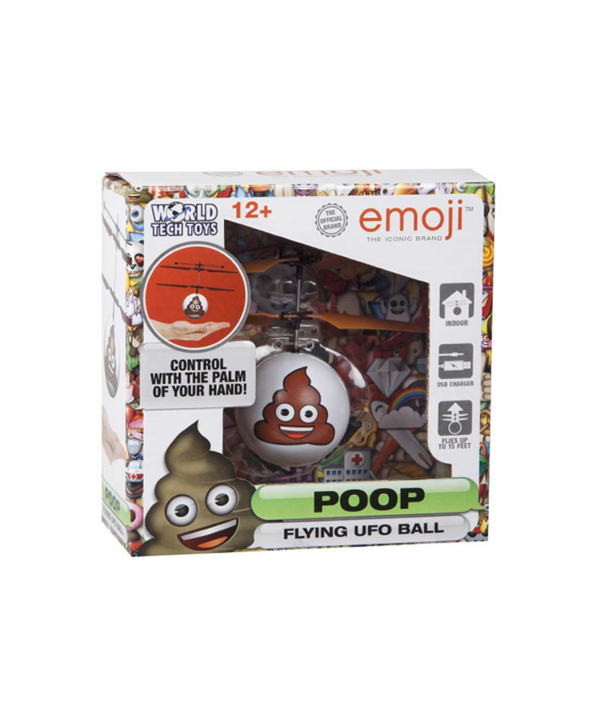 World Tech Toys Poop Emoji Ir Ufo Ball Helicopter In Multi