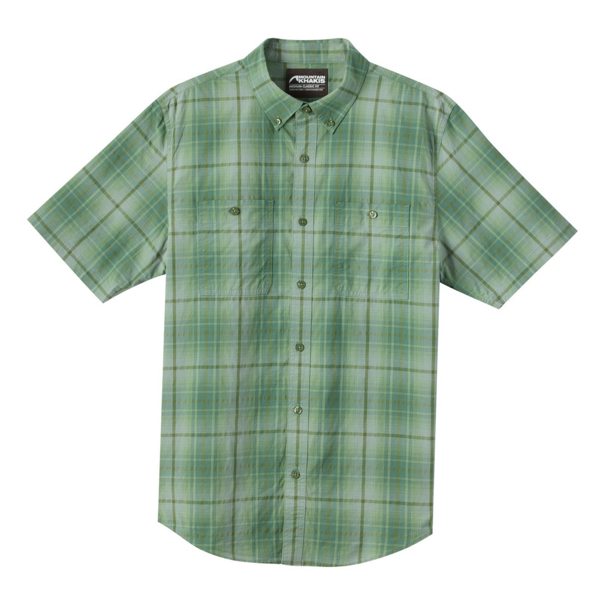 Mountain Khakis Men's Dune Short Sleeve Woven Shirt - green