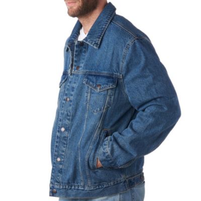 Derek Mens Classic Denim Jacket Casual Button Up Jean Trucker Coat