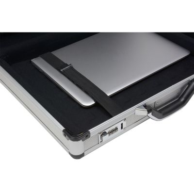 Executive Aluminum Briefcase Padded Laptop Briefcase For Men Hard Shell Attache Case Combo Lock Business Case