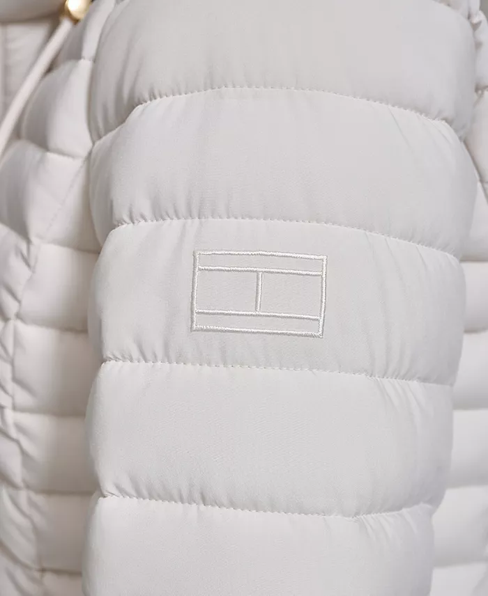 Women's Hooded Packable Puffer Coat - thumbnail 5