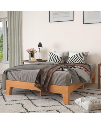 Eduardo Platform Bed Frame, Solid Wood Platform Bed Frame With Slatted Support, No Box Spring Needed