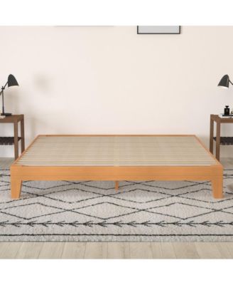 Eduardo Platform Bed Frame, Solid Wood Platform Bed Frame With Slatted Support, No Box Spring Needed