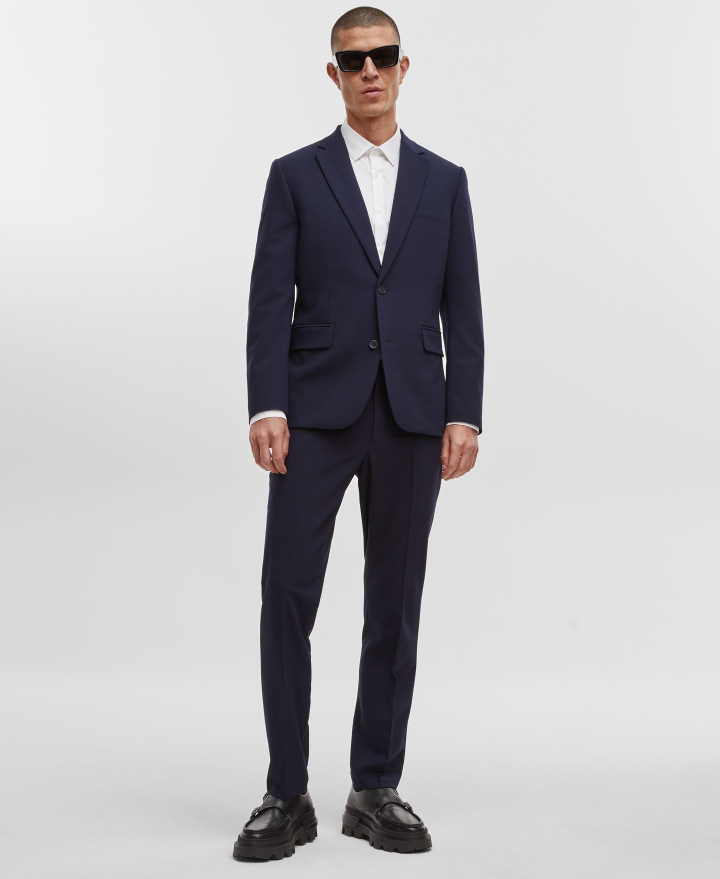 Мужские комплекты Mode of One Slim-Fit Suit, цвет: Стальной меланжевый — фото 1