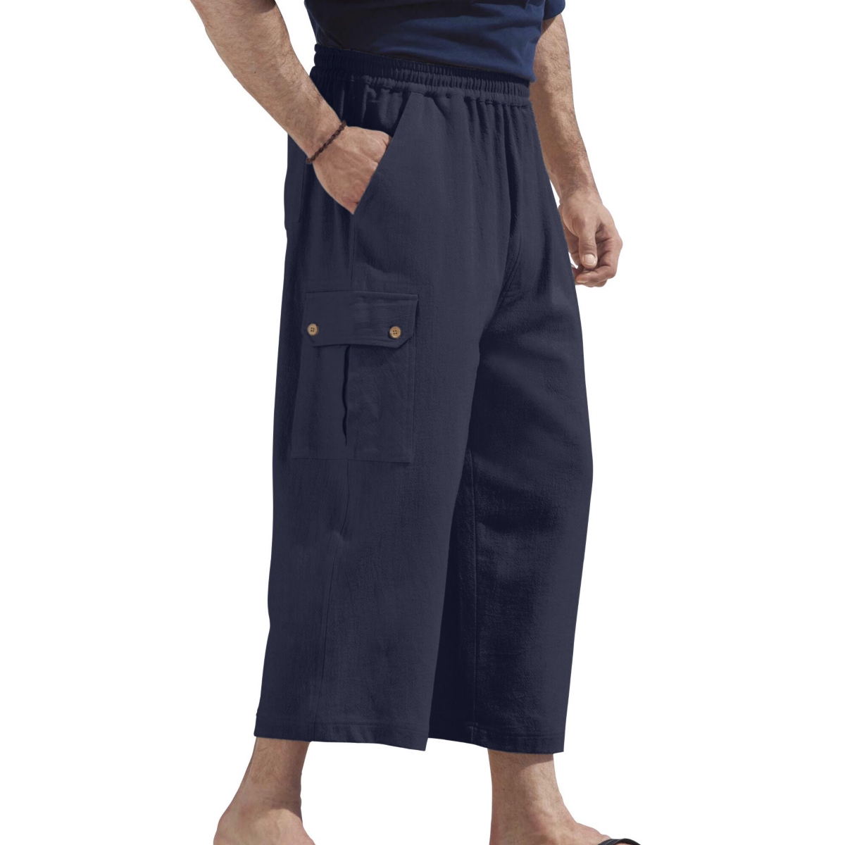 KingSize Men's Gauze Cargo Judo Shorts