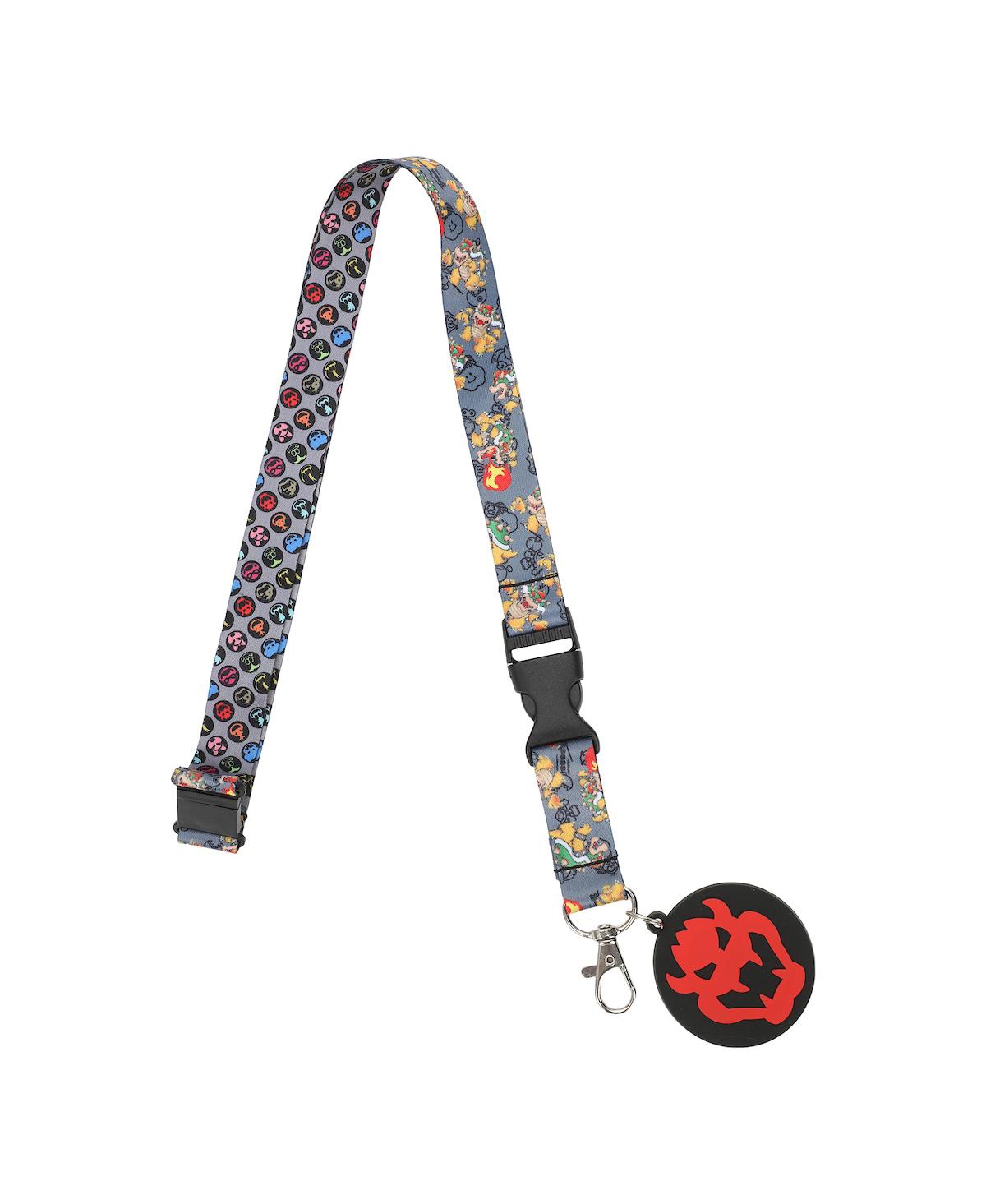 Brothers Bowser Lanyard With Metal Charm And Id Sleeve - Multicolored