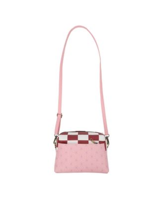 Nezuko Metal Badge Women's Pink Crossbody Handbag