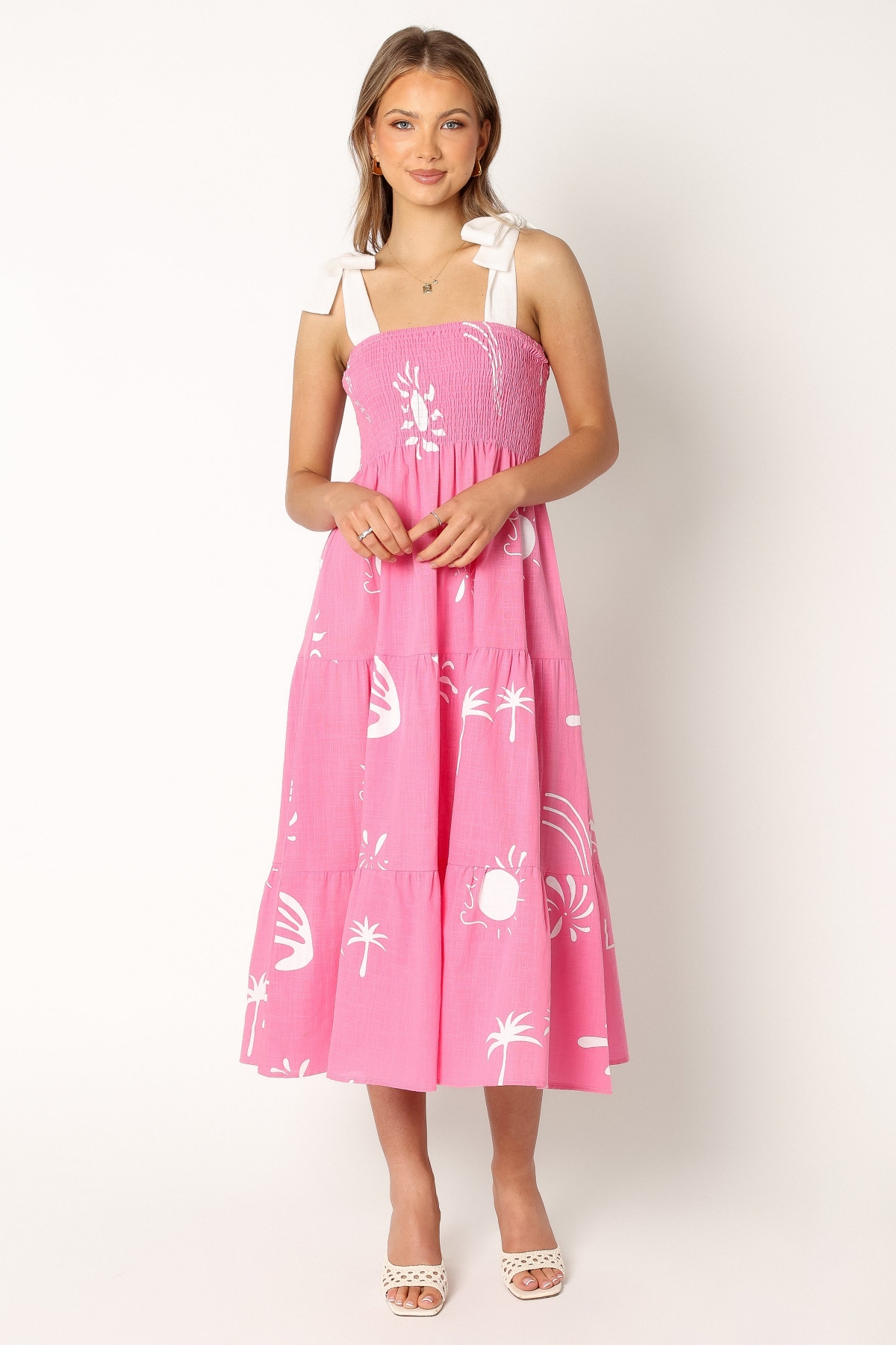 Women's Sarelle Midi Dress - Hot pink