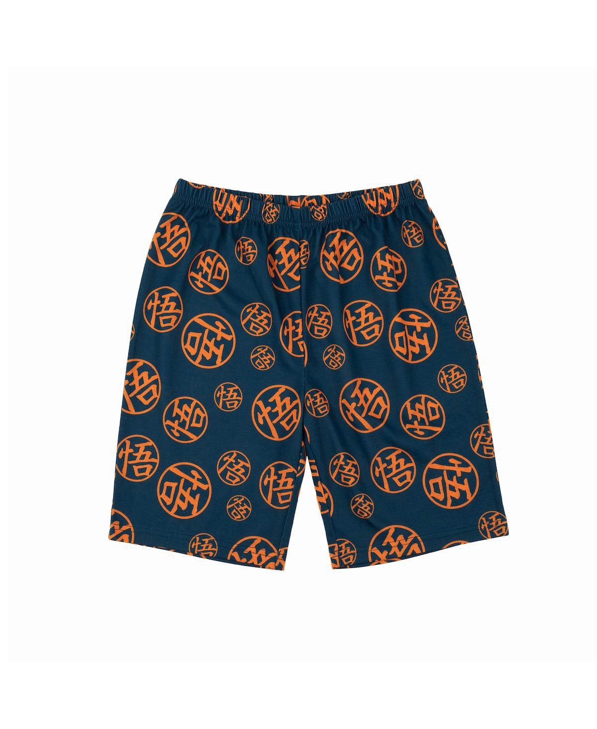 Dragon Ball Z Boys Youth Sleepwear Set Tee Shirt, Sleep Shorts, and Sleep Pants