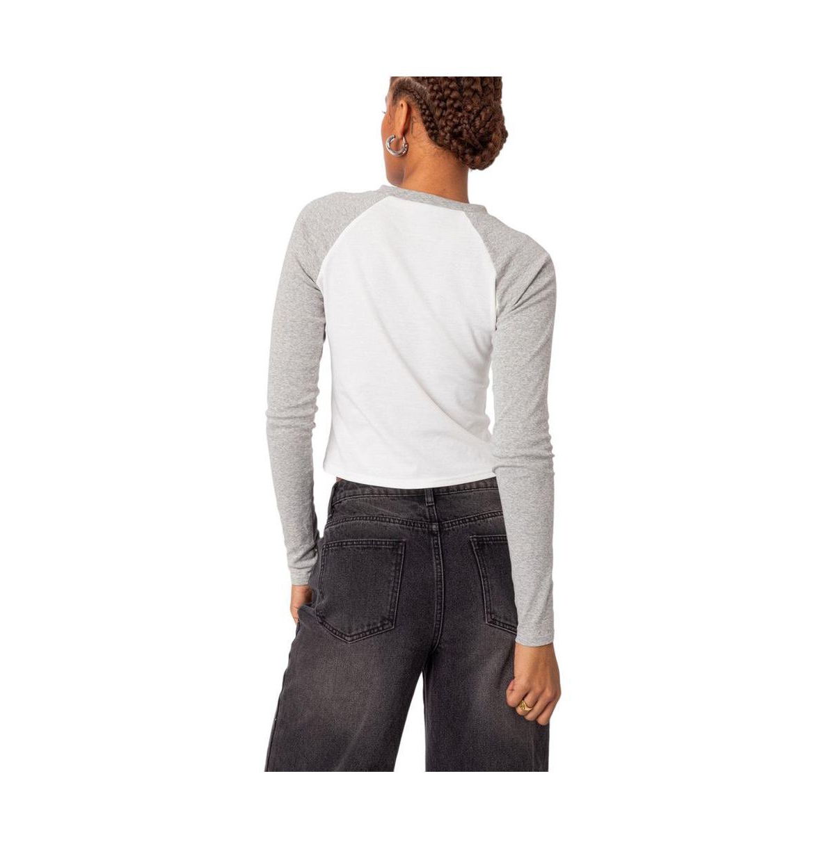 Edikted Women's Raya Long Sleeve T Shirt