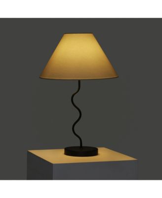 Squiggle 22" LED Contemporary Modern Table Lamp with Empire Shade