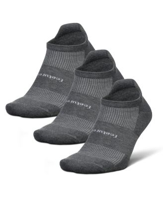 Men's High-Performance Cushion No Show Tab Solid- For Men & Women, Athletic Ankle Socks, Moisture Wicking - 3Pack