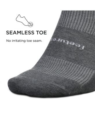 Men's High-Performance Cushion No Show Tab Solid- For Men & Women, Athletic Ankle Socks, Moisture Wicking - 3Pack