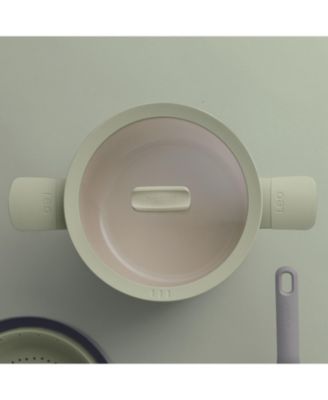 Balance Non-stick Ceramic Stockpot 8", 3.3qt. With Glass Lid, Recycled Aluminum