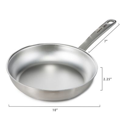 Graphite Recycled 18/10 Stainless Steel Frying Pan 10"