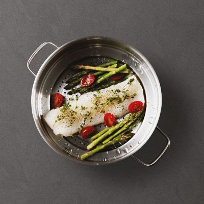 Graphite 3Pc Recycled 18/10 Stainless Steel Steamer Set