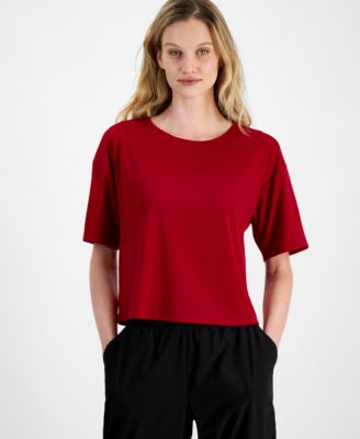 Macy's - Women's Relaxed-Fit Short-Sleeve T-Shirt