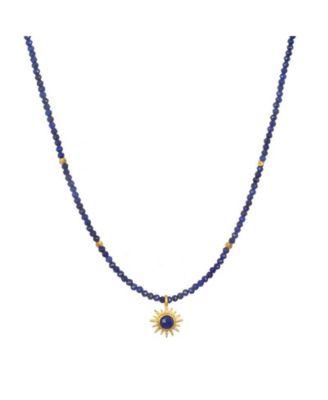 Light Seeker Lapis Starburst Choker Necklace