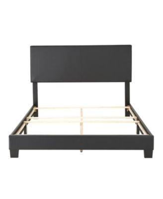 Florence Leatherette Upholstered Platform Bed Frame with Adjustable Headboard - Boyd Sleep