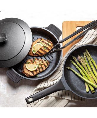 6-Piece Nesting Cookware Set with Silicone Handle Covers