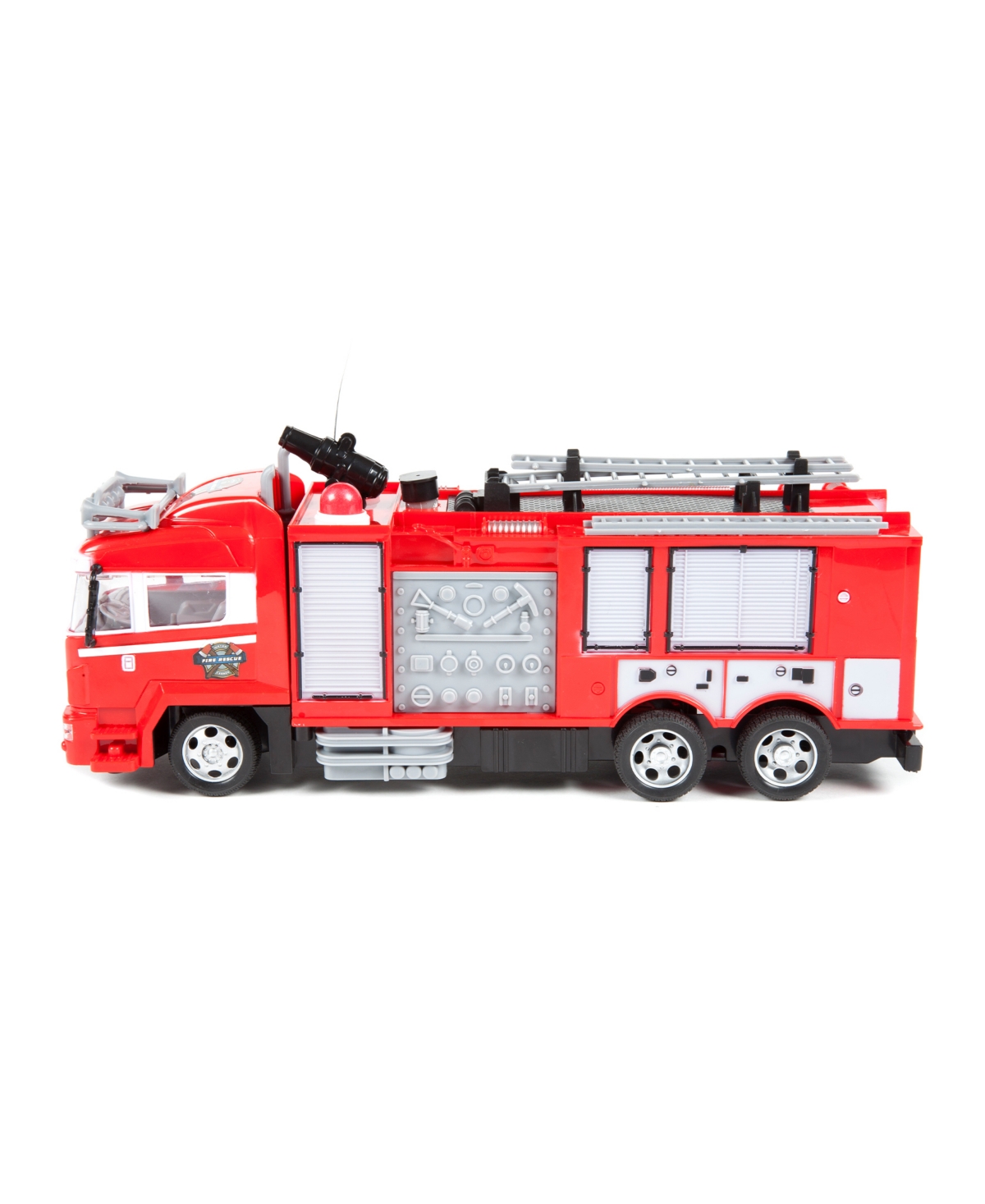 World Tech Toys Fire Truck Remote Control Truck W/ Light Up Lights Shoots Water In Red