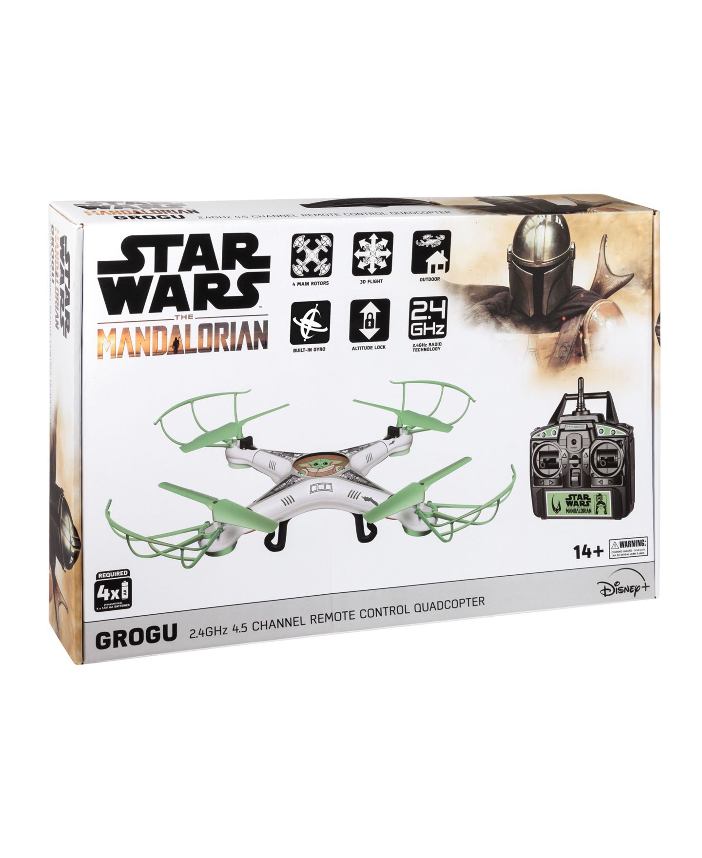 Детская игрушка World Tech Toys Star Wars Grogu 4.5-Channel RC Quadcopter — фото 4