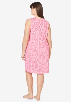 Women's Dreams and Co. Short Sleeveless Sleepshirt