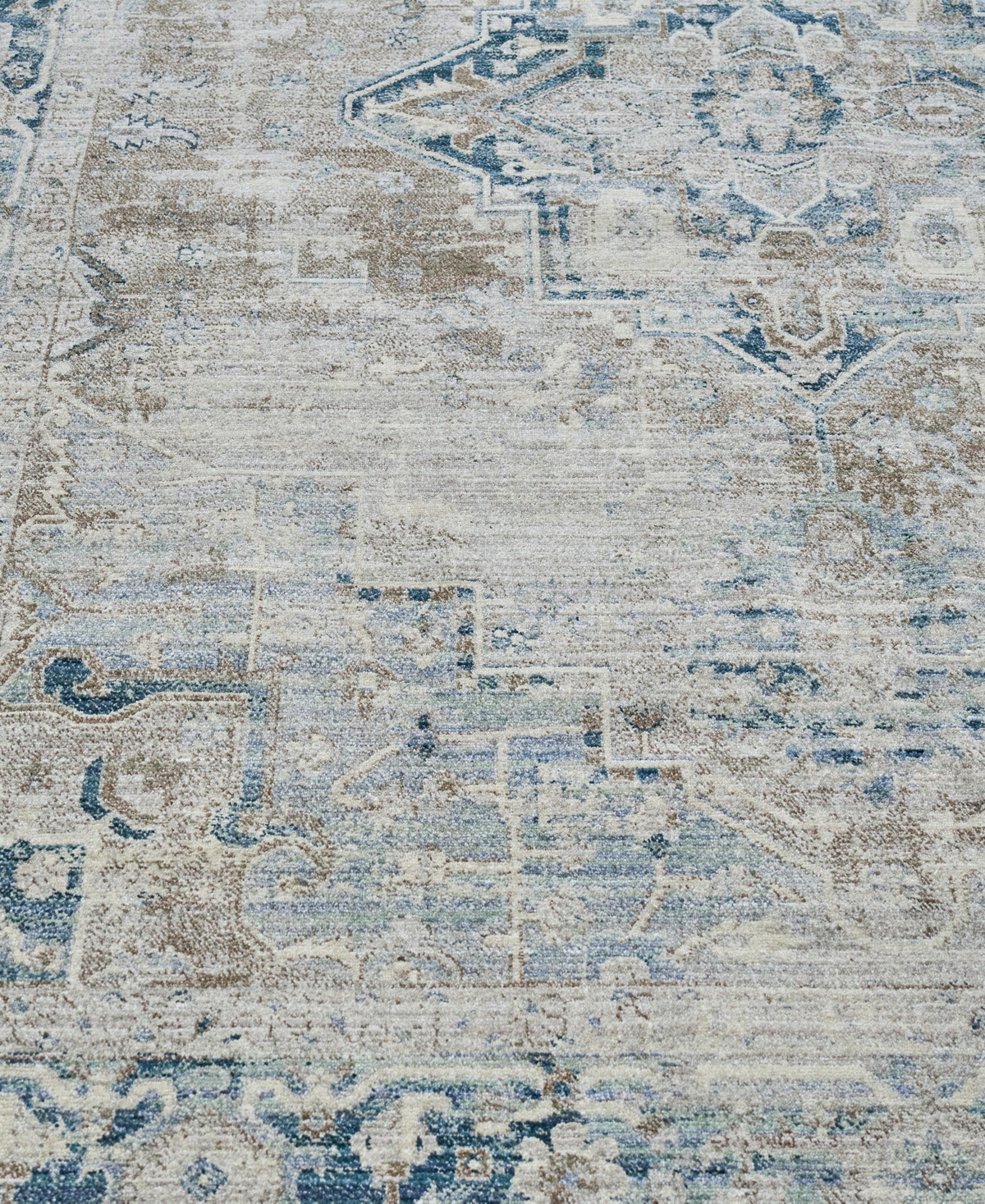 The Met X Exquisite Rugs Vintage Looms Vtl-76 4'x6' Area Rug In Rust,navy