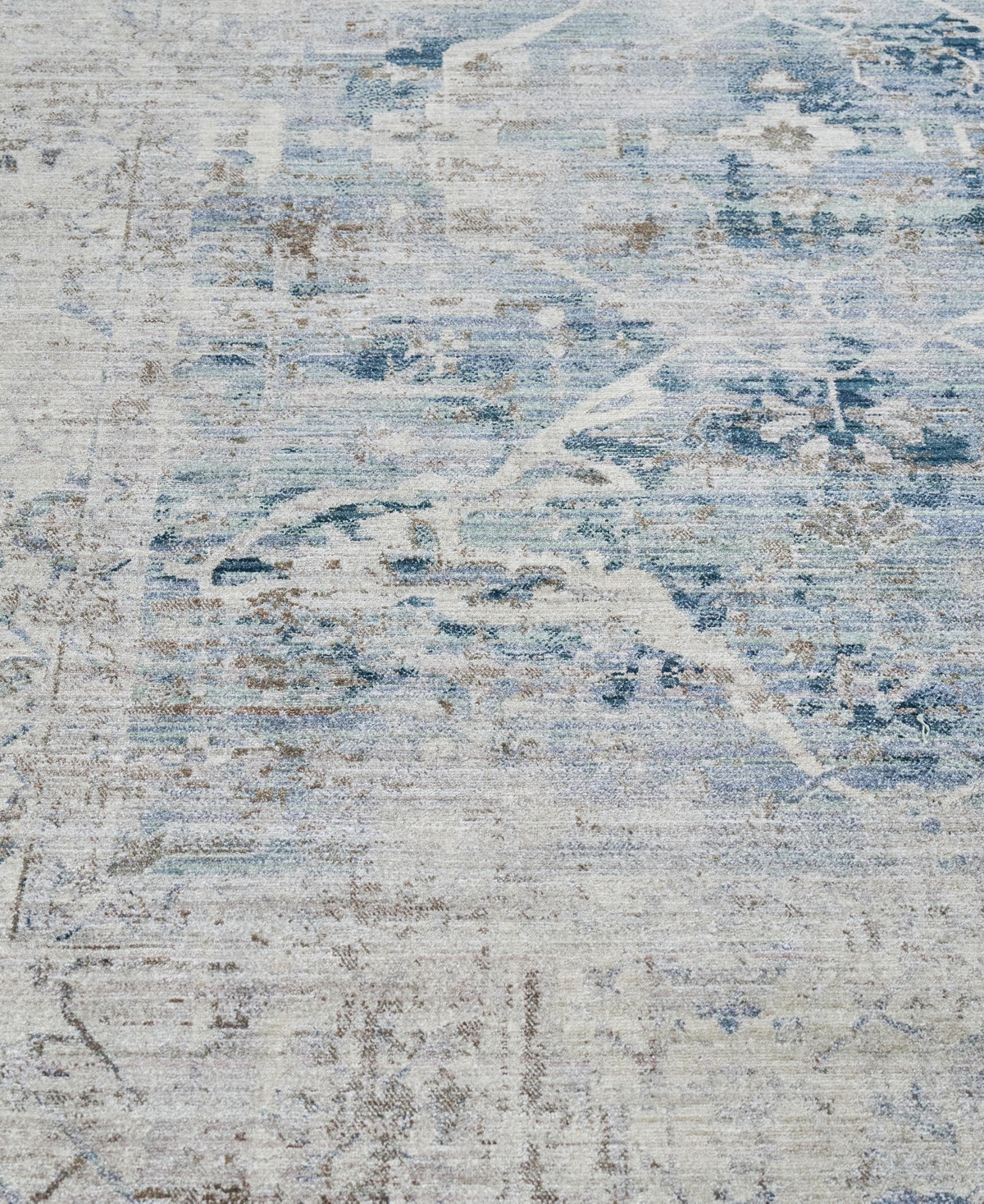 The Met X Exquisite Rugs Vintage Looms Vtl-73 8'x10' Area Rug In Mist,beige