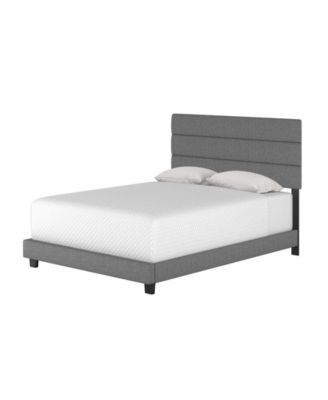Ravenna Upholstered Linen Adjustable Height Headboard Platform Bed Frame