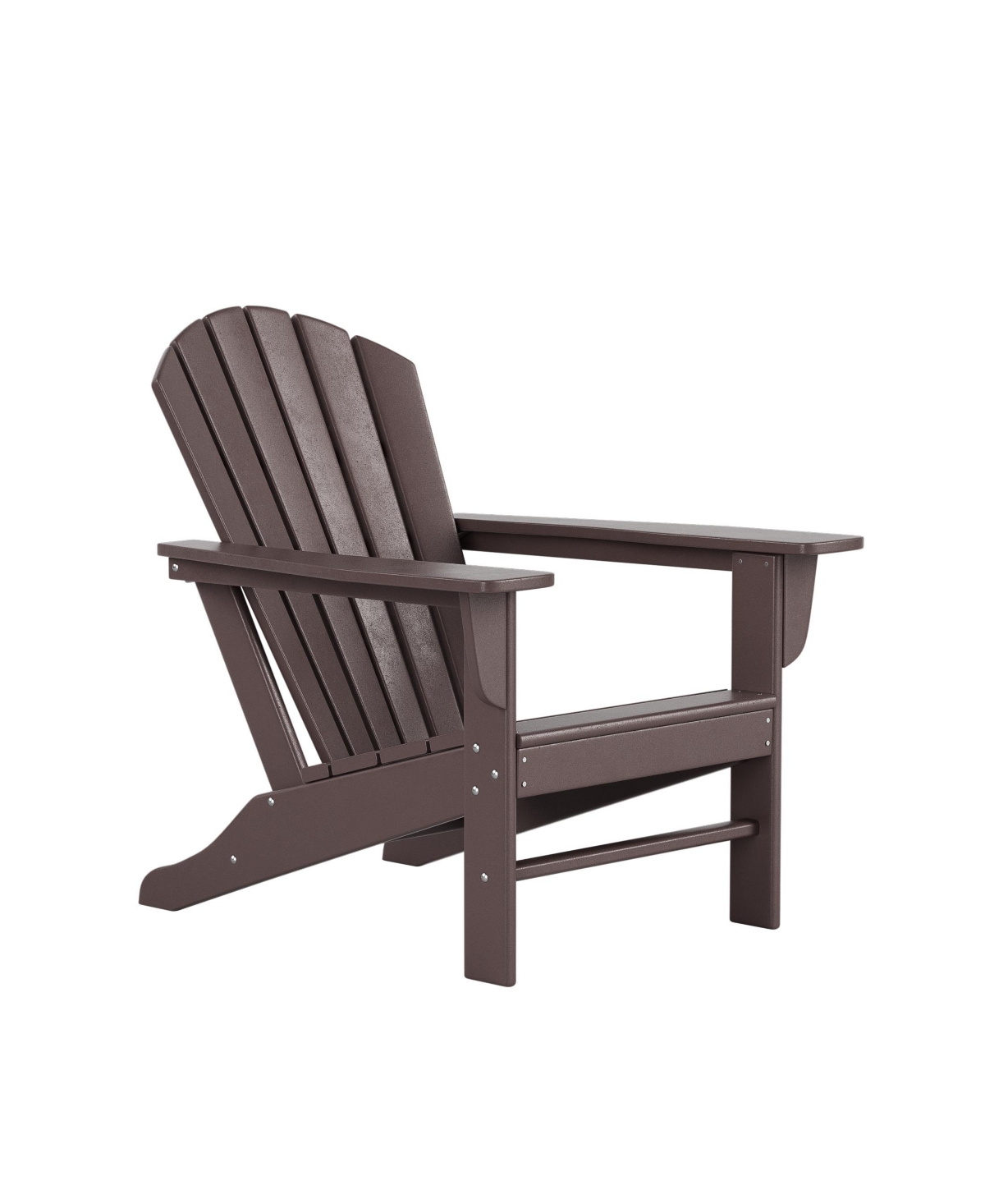 WestinTrends 3-Piece Patio Adirondack Chairs with Round Side Table Set